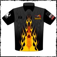NEW!! Danny Lowry ADRL Pro Extreme Mustang Drag Racing Crew Shirts Front View