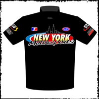 NEW!! Dave Hance New York Motorsports Pro Modified Drag Racing Crew Shirts Front View
