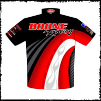 NEW!! Boone Racing Pro Modified Racing Crew / Team Shirts Back View