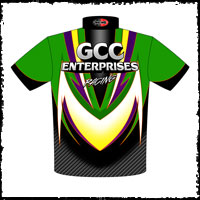 NEW!! CGG Enterprises Custom Crew / Team Shirts Back View