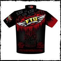 NEW!! FTD Custom Motorcycle Wheels Business Team / Crew Shirts Back View