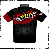 NEW!! FTD Custom Motorcycle Wheels Business Team / Crew Shirts Front View