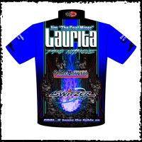 NEW!! Jim Laurita Pro Nitrous Racing Pit / Racing Crew / Team Shirts Back View