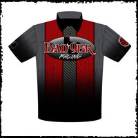 Kyle Huettell / Jason Micholok Bad 9er Drag Radial Racing Team / Crew Shirts Front View