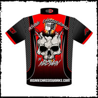 NEW!! Insane Chassis Works Custom Business Racing Pit / Racing Crew / Team Shirts Back View
