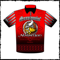 NEW!! Screaming Norwiegen Pulling Team / Crew Shirts Front View
