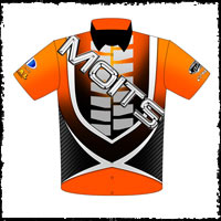 NEW !! Paul Mouhayet Outlaw 10.5 Drag Racing Team / Crew Shirts Front View
