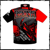 NEW!! Brink Airbrush Designs And Custom Paint Crew Shirts Back View