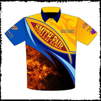 NEW!! Collier Racing / Smith Fair NHRA Fuel Dragster Racing Crew Shirts Front View
