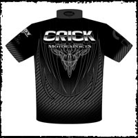 Crick Motorsports ADRL Top Sportsman Drag Racing Team / Crew Shirts Back View