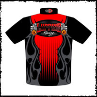 NEW!! Dom Luppino Outlaw Mustang Racing Pit / Crew Shirts Back View