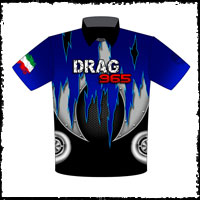 NEW!! DRAG 965 Racing Pit / Crew Shirts Front View