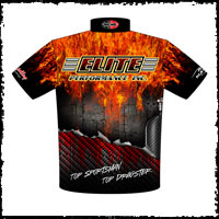 NEW!! Elite Racing Pit Crew / Team Shirts Back View
