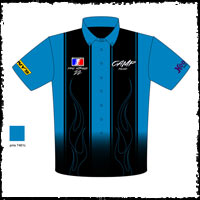 J Camp ADRL Pro Nitrous Drag Racing Team / Crew Shirts Front View