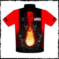 Jim Laurita ADRL Pro Nitrous Camaro 2012 Returning Customer Drag Racing Team / Crew Shirts Front View