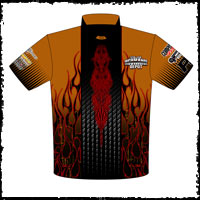 NEW!! Joe Copson Outlaw 10.5 Drag Racing Pit / Racing Crew / Team Shirts Front View