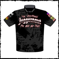 NEW!! Juggernaut Pro Mega Mud Track Racing Pit / Racing Crew / Team Shirts Front View