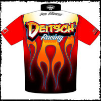 Matt Deitsch Camaro Pro Mod Drag Racing Team / Crew Shirts Back View