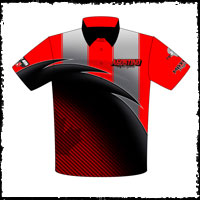NEW!! Nick Agostino Outlaw 10.5 Camaro Racing Pit / Racing Crew / Team Shirts Front View