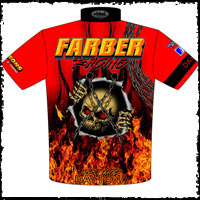 Pete Farber Daytona Pro Mod Drag Racing Team / Crew Shirts Back View