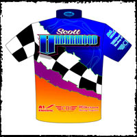 Scott Underwood Drag Racing Team / Crew Shirts Back View