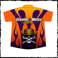 Stanley & Weiss ADRL Pro Extreme Camaro Drag Racing Team / Crew Shirts Back View