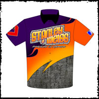 NEW!! Stanley And Weiss Racing ADRL Pro Extreme Pro Modified Drag Racing Team / Crew Shirts Returning Customer Front View