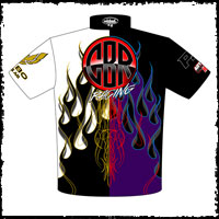 NEW!! Steve Crisafulli Drag Racing Crew Shirt Back View