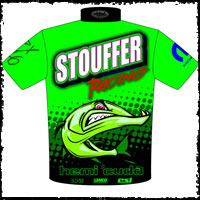 Stouffer Racing Hemi Cuda Pro Mod Drag Racing Team / Crew Shirts Back View