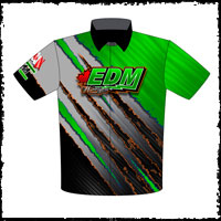 NEW!! EDM Motorsports Drag Racing Team Crew / Team Shirts Front View
