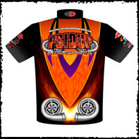 NEW!! PSIDUP Motorsports Drag Racing Team Crew / Team Shirts Back View