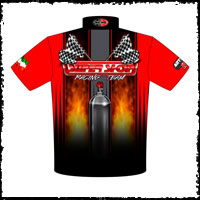 NEW!! Al Sarraf Super Shop Drag Racing Team Crew / Team Shirts Back View