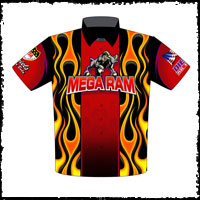 NEW!! Megaram Racing Team Crew / Team Shirts Front View