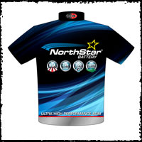 NEW!! Northstar Battery Racing Team Crew / Team Shirts Back View
