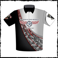 NEW!! Nancy Matter Racing Guardian For Heros Foundation - The Chris Kyle Legacy Drag Racing Crew / Team Shirts Front View