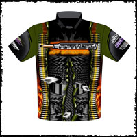 NEW!! Fifty Cal Jet Dragster Team / Crew Shirts Front View