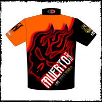 NEW!! Muerto Tequila Racing Team Crew / Team Shirts Back View