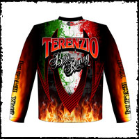 NEW!! Terenzio Brothers BMX Racing Team Crew / Team Shirts Back View