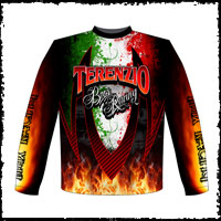 NEW!! Terenzio Brothers BMX Racing Team Crew / Team Shirts Front View