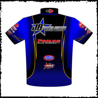 NEW!! Bell / Fiscus PDRA Pro Extreme Pro Modified Drag Racing Team / Crew Shirts Back View