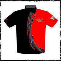 NEW!! Bob Romano Big Time Automotive Outlaw 10.5 Drag Racing Team Crew / Team Shirts Front View