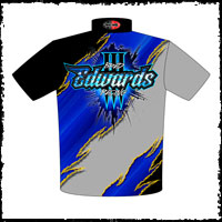 NEW!! Brad Edwards Three Second Drag Radial Team Crew / Team Shirts Back View