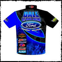 Dale Off Road Racing Pit / Racing Crew / Team Shirts Back View