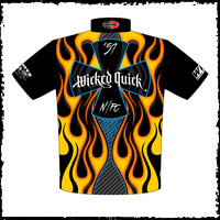 NEW!! Wicked Quick 57 Nitro Funny Car Drag Racing Team / Crew Shirts Back View