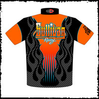 NEW!! John Sullivan Pro Extreme Pro Modified Camaro Drag Racing Team Crew / Team Shirts Back View