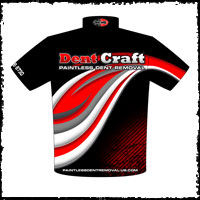 NEW!! Dentcraft Paintless Dent Repair Crew / Team Shirts Back View