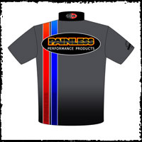 NEW!! Painless Performance Products Gray Crew / Team Shirts Back View