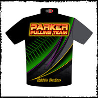 NEW!! Parker Pulling Team Pro Stock Tractor Pulling Team Crew / Team Shirts Back View