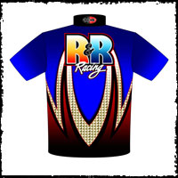 R & R Racing Top Dragster / GTO Pro Modified Drag Racing Crew / Team Shirts Back View