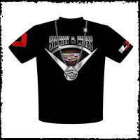 NEW!! John Stanley / Stanley And Weiss Racing Big Pimpin PDRA Pro Extreme Cadillac CTS-V Pro Mod Team / Crew Shirts Front View